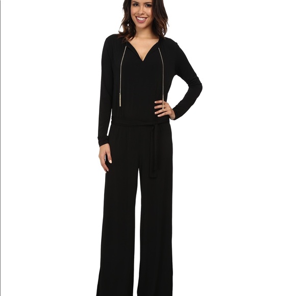 Michael Kors Palazzo Jumpsuit with Silver Hardware - Picture 3 of 6